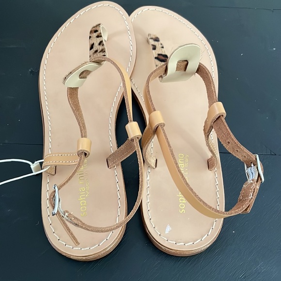 🔥nwt!  Leopard t-strap flat sandal - Picture 3 of 9